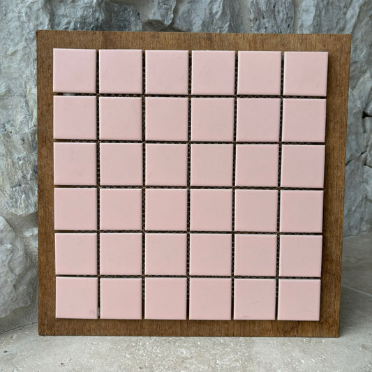 Metric Pink Square Mosaic