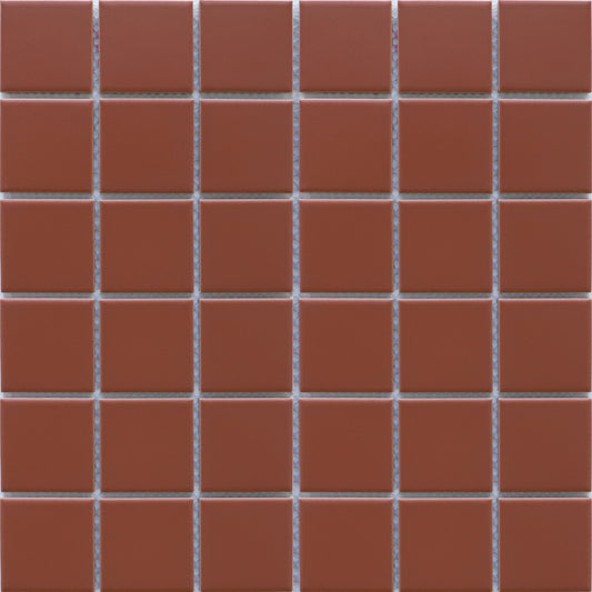 Metric Terracotta Square Mosaic